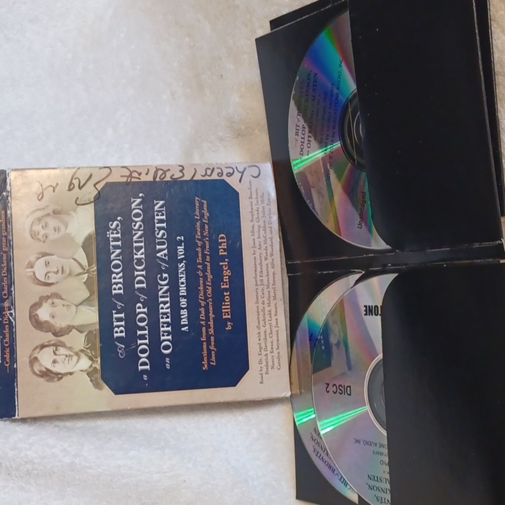 Bit of Brontes, Dollop of Dickinson, 6 cd's by Elliot Engel autographed